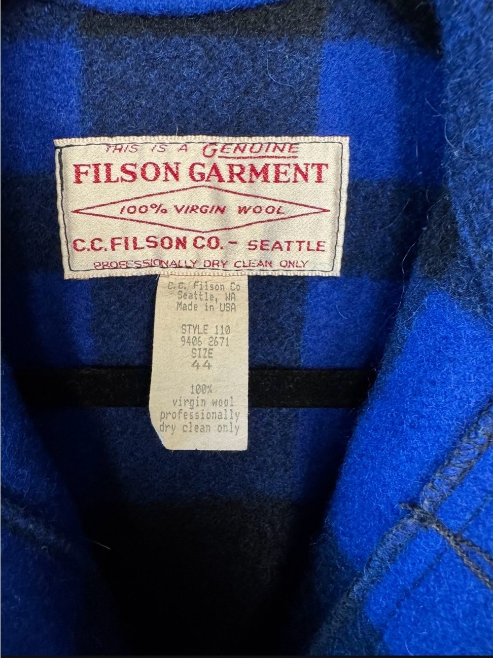 Rare Vintage Filson Mackinaw Cruiser
Size 44 - Picture 4 of 4